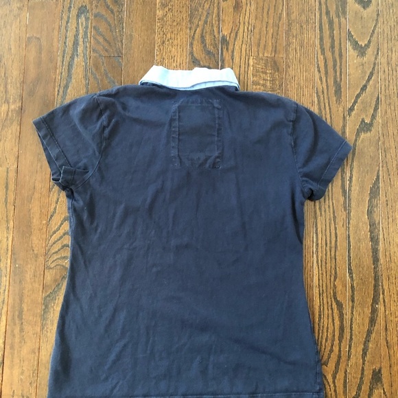 Ariat Girls XL 14-16 Blue Two-Tone 100% Cotton Show Shirt Polo Shirt - VGUC! - Picture 10 of 12